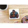 CERAMIC TILE COASTER/ TRIVET - Leather (76)