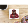 CERAMIC TILE COASTER/ TRIVET - Leather (79)
