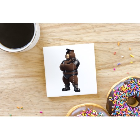 CERAMIC TILE COASTER/ TRIVET - Rubber (11)