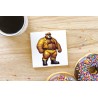 CERAMIC TILE COASTER/ TRIVET - Rubber (13)