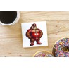 CERAMIC TILE COASTER/ TRIVET - Rubber (14)