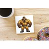 CERAMIC TILE COASTER/ TRIVET - Rubber (16)
